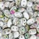 SuperDuo Beads 2.5x5mm White - Vitral